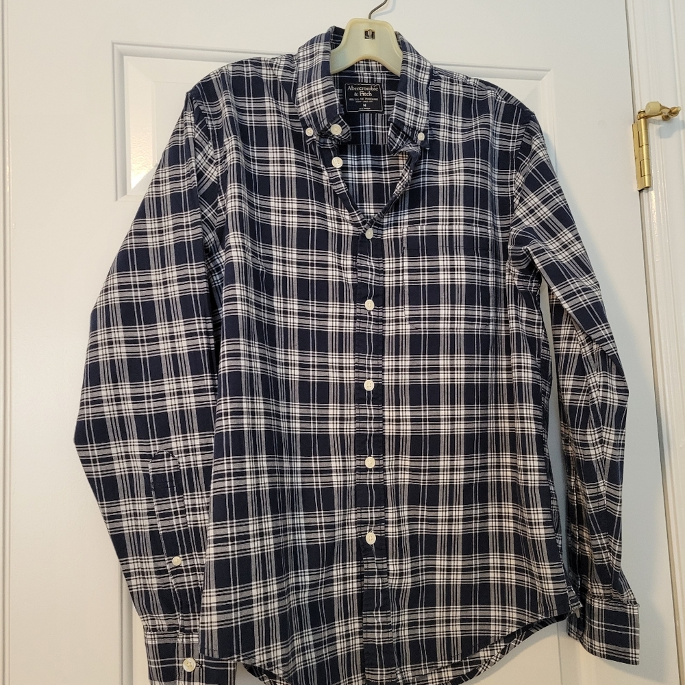 Men's  A&F plaid shirt